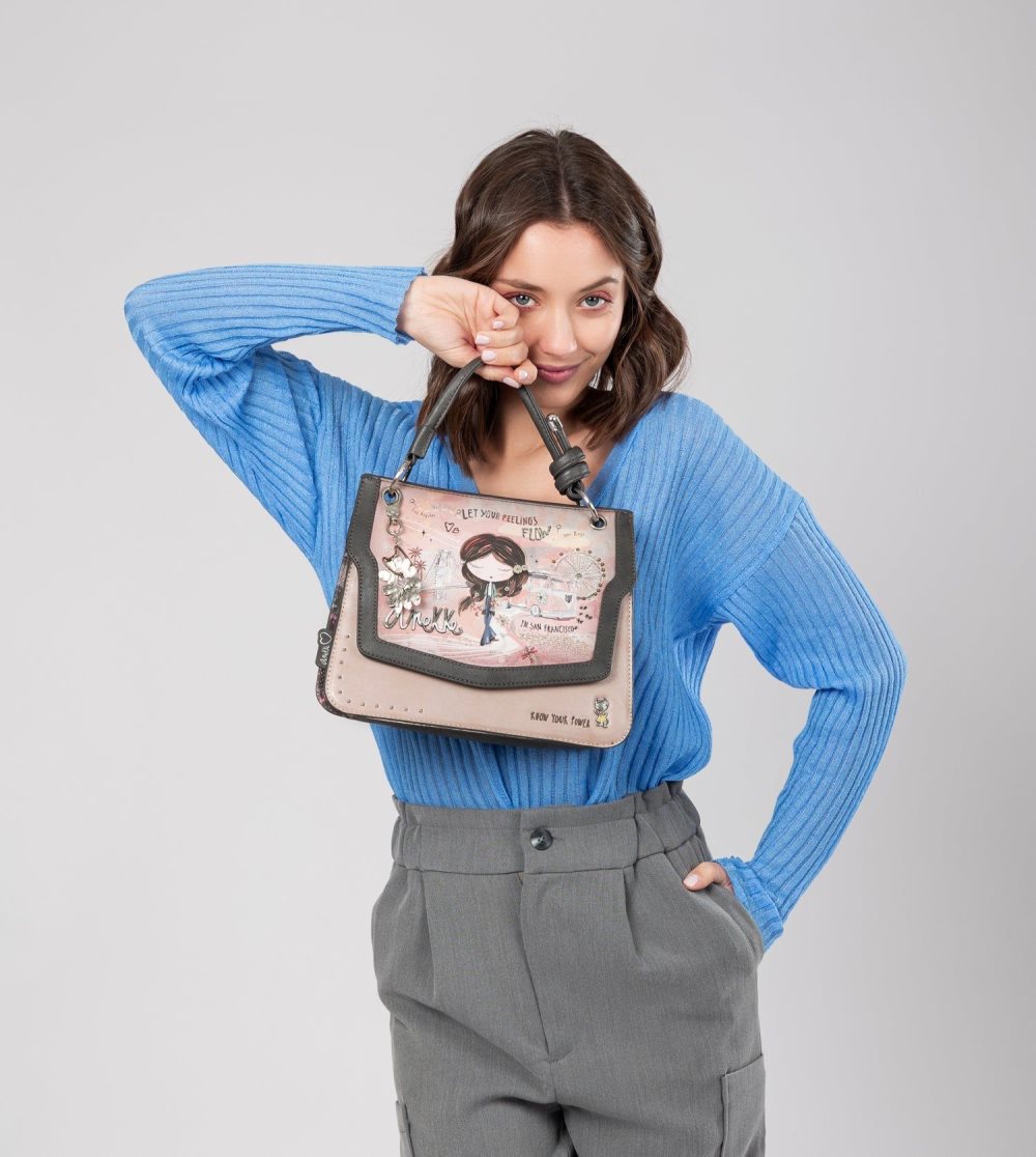 Női Anekke Peace & Love Pink Flap Bag Válltáskák | HCYSIB-857