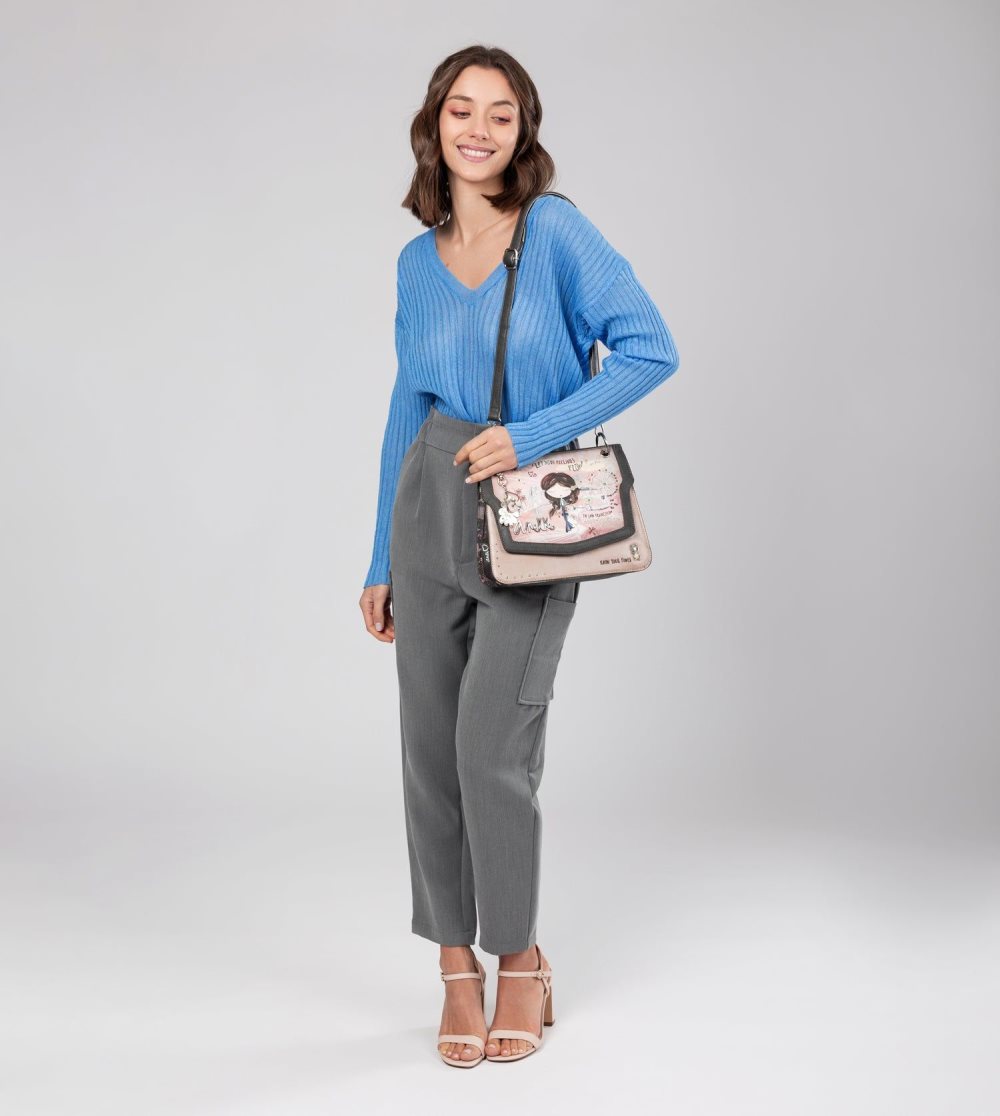 Női Anekke Peace & Love Pink Flap Bag Válltáskák | HCYSIB-857