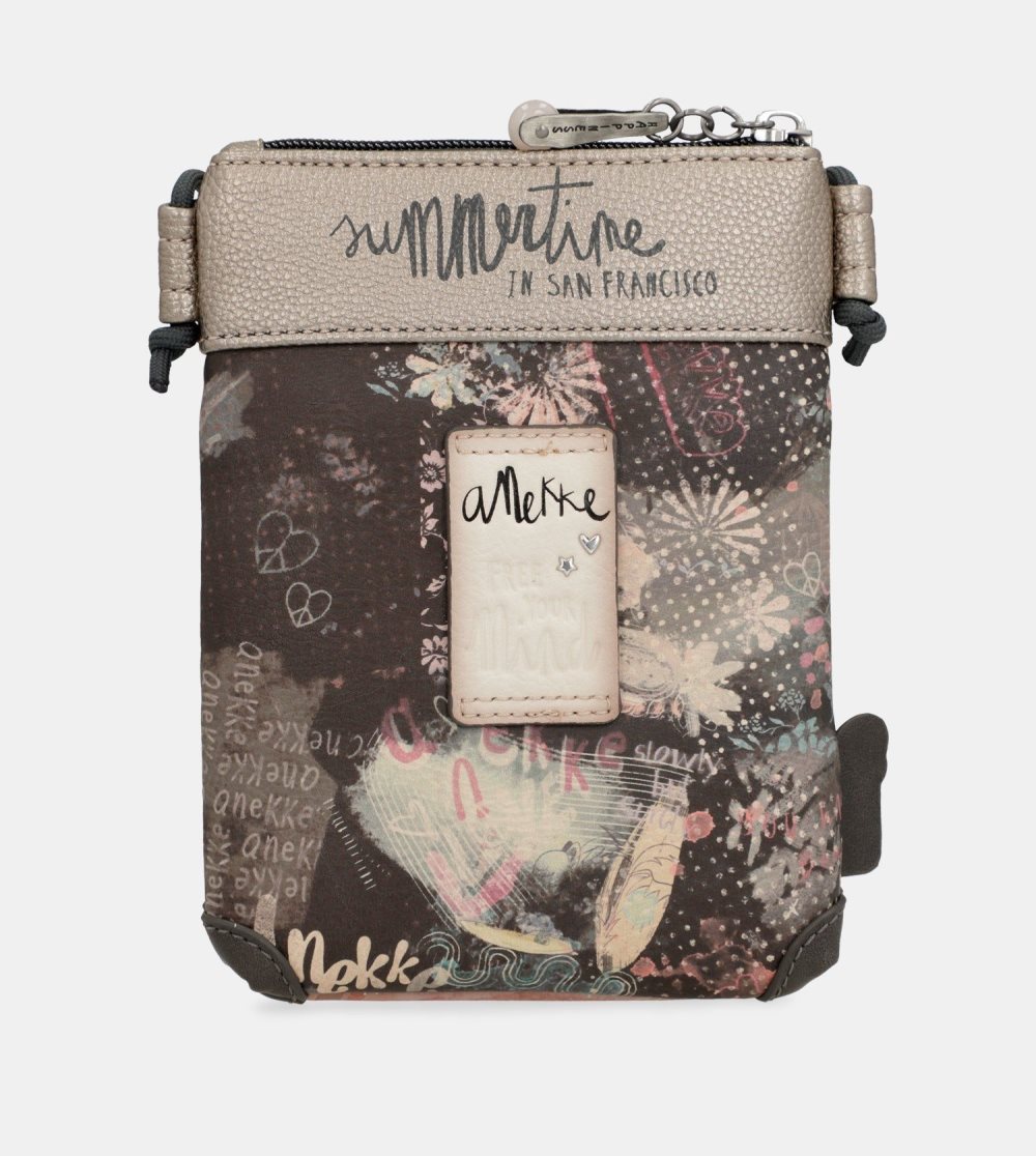 Női Anekke Peace & Love Pink Mini Crossbody Bag Glasses Cases | XKRDAY-840