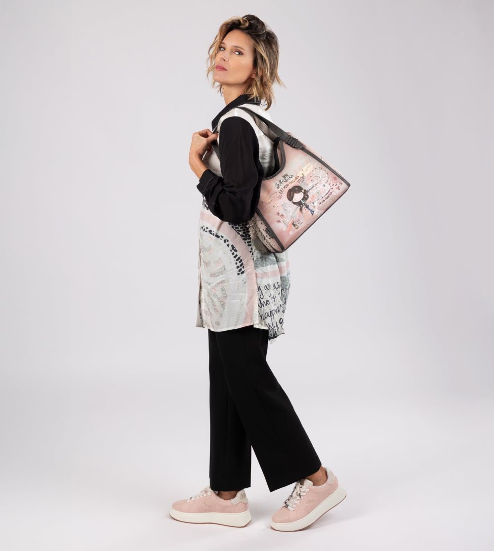 Női Anekke Peace & Love Pink Shoulder Bag Válltáskák | TSDKBH-836