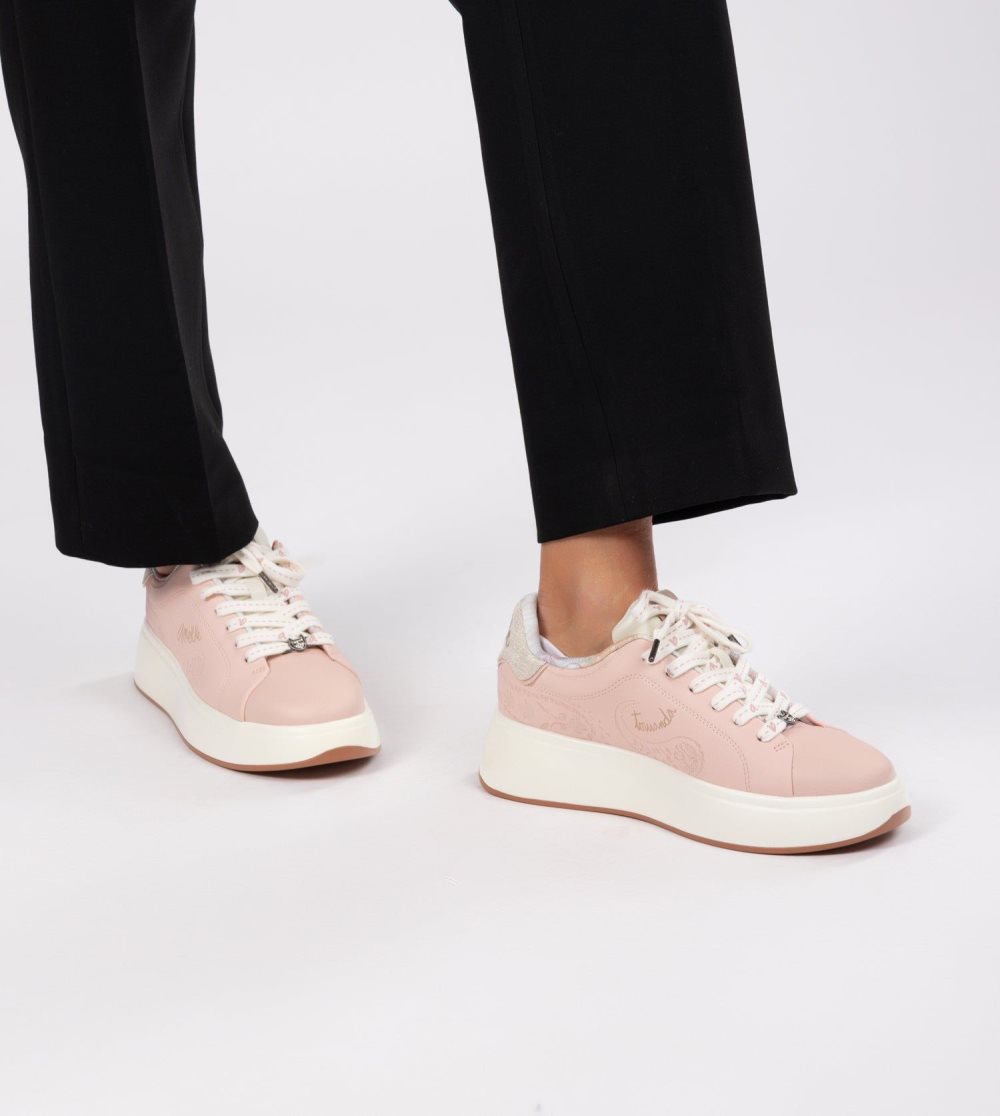 Női Anekke Peace & Love Pink Sneakers Sportcipő | JHITCR-049