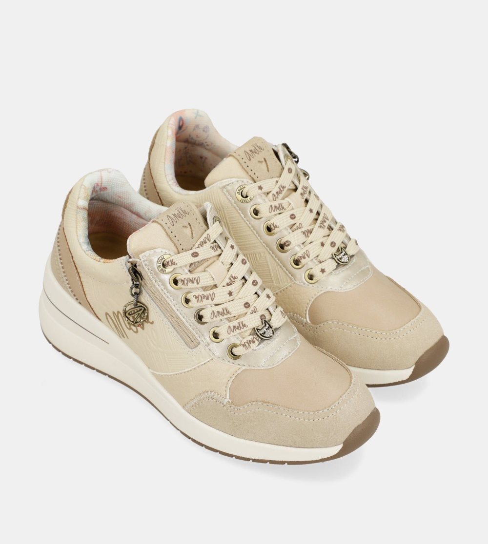 Női Anekke Peace & Love Wedge Sneakers Sportcipő | MTFHRB-239