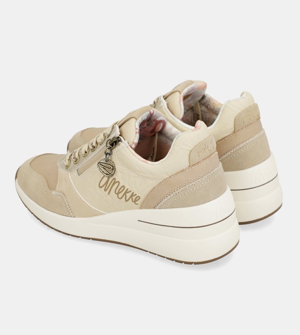 Női Anekke Peace & Love Wedge Sneakers Sportcipő | MTFHRB-239
