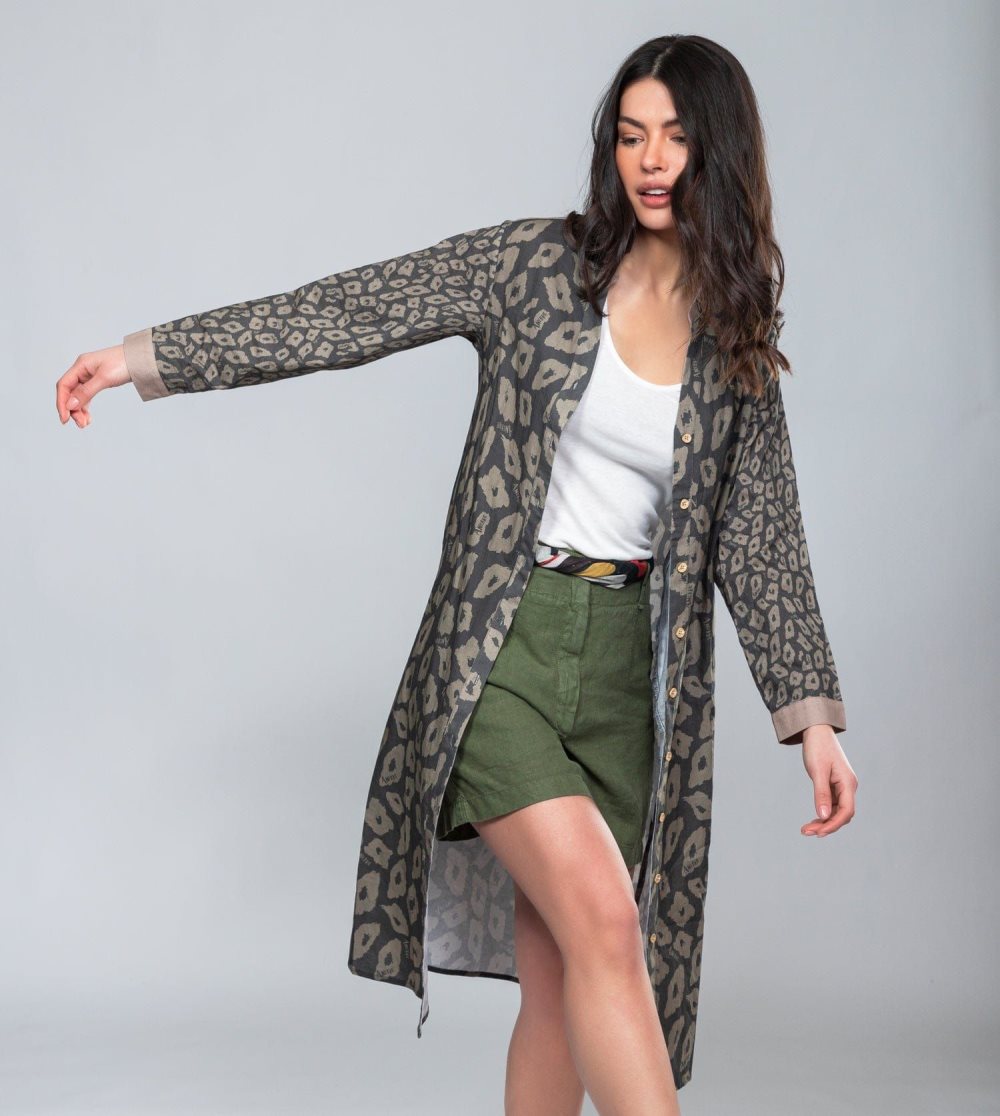 Női Anekke Printed Shirt Dress Ruha | KYCGMS-698