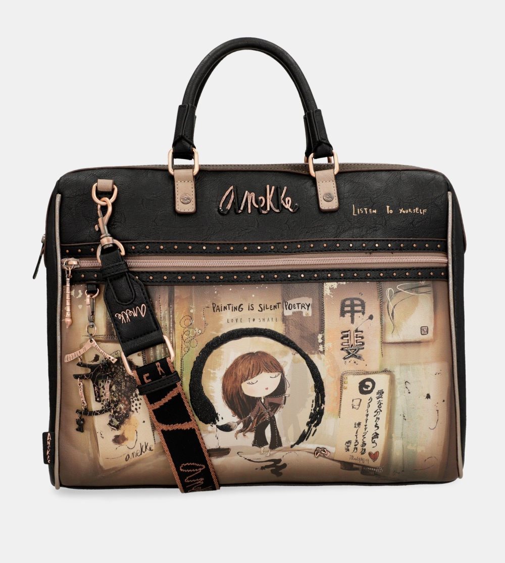 Női Anekke Shoen Black Briefcase Irattáskák | GBNXUS-895