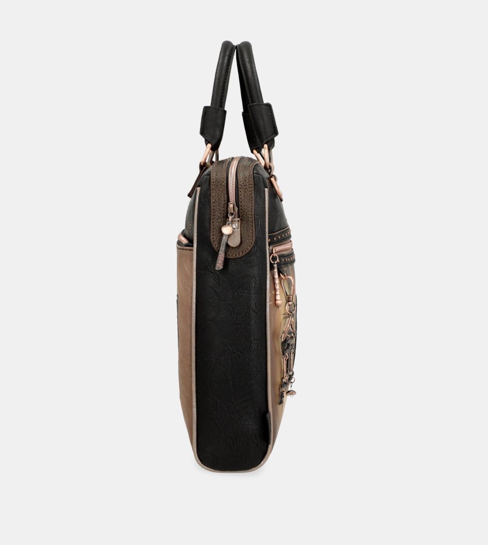Női Anekke Shoen Black Briefcase Irattáskák | GBNXUS-895