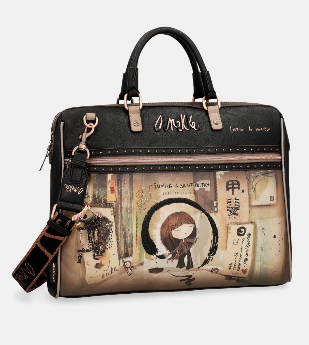 Női Anekke Shoen Black Briefcase Irattáskák | GBNXUS-895