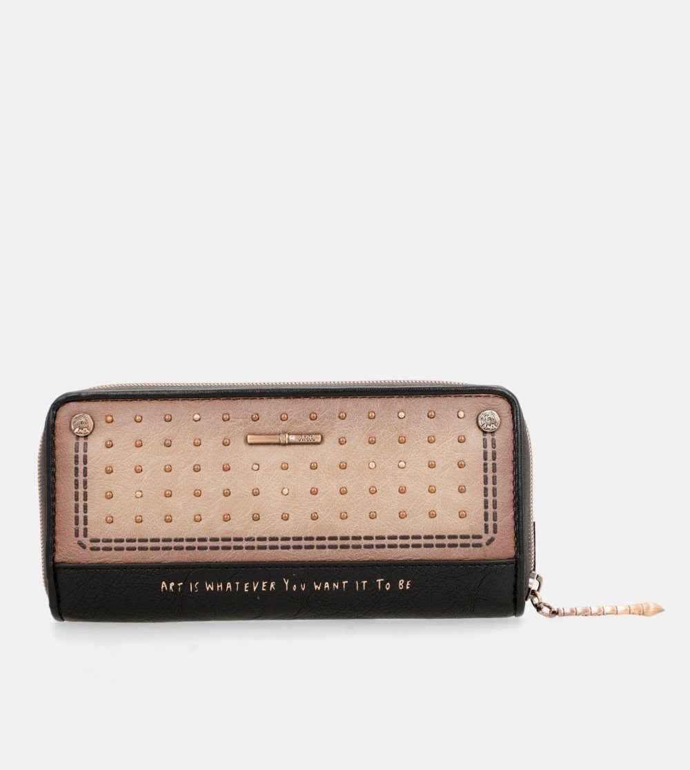 Női Anekke Shoen Large Black Rfid Wallet Pénztárca | EGOLUJ-203
