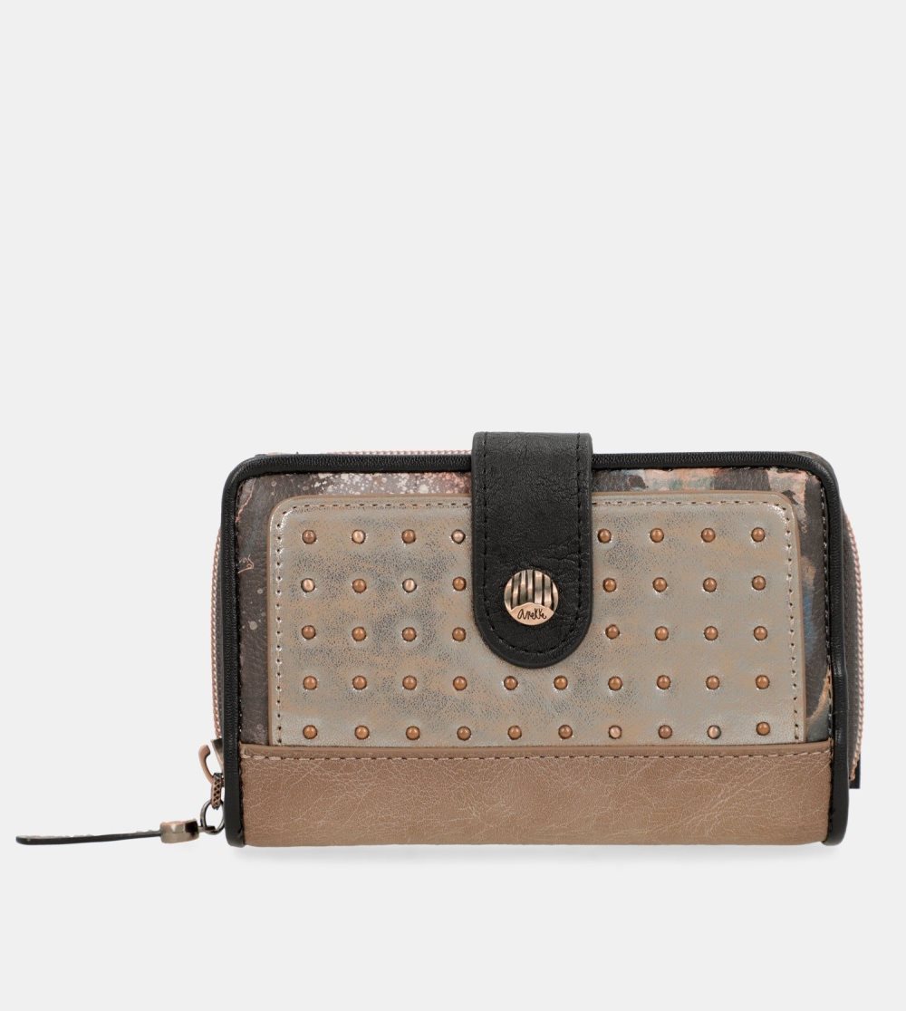 Női Anekke Shoen Medium Black Rfid Wallet Pénztárca | AGOFDJ-590