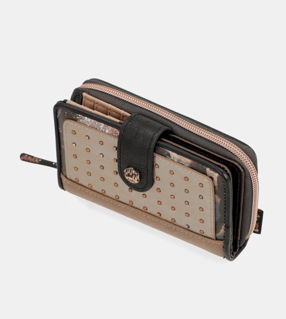 Női Anekke Shoen Medium Black Rfid Wallet Pénztárca | AGOFDJ-590