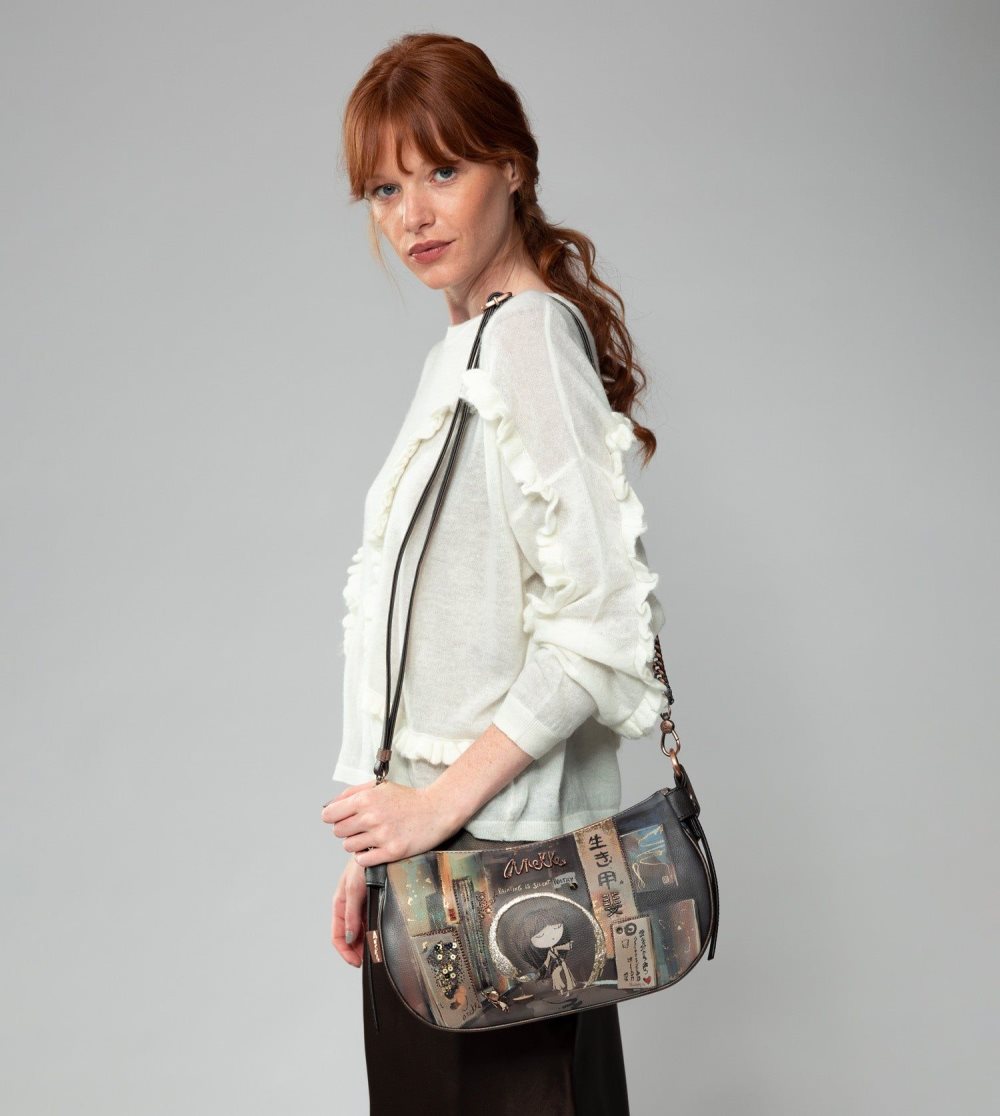 Női Anekke Shoen Oval Bag With Chain Válltáskák | YRXDBF-341