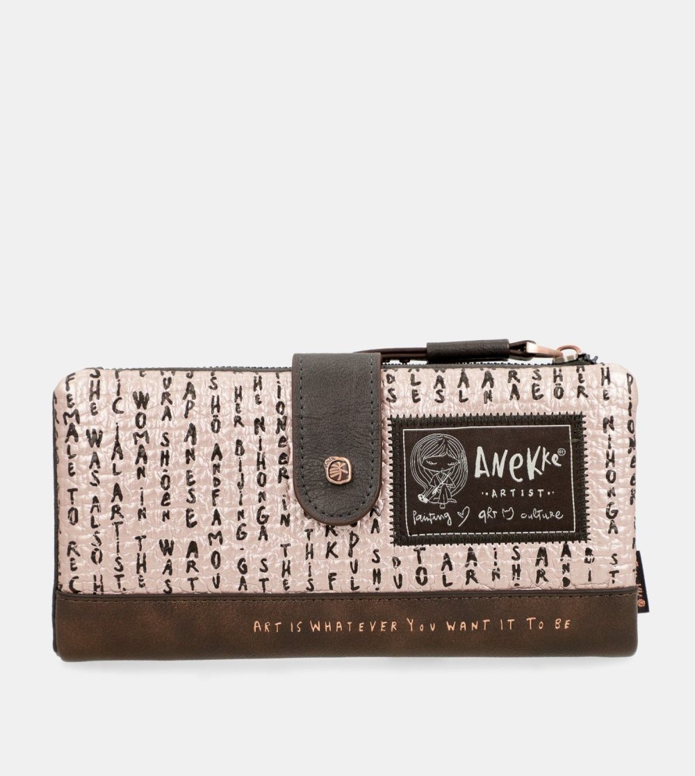 Női Anekke Shoen Padded Flexible Rfid Wallet Pénztárca | LDFGEA-160
