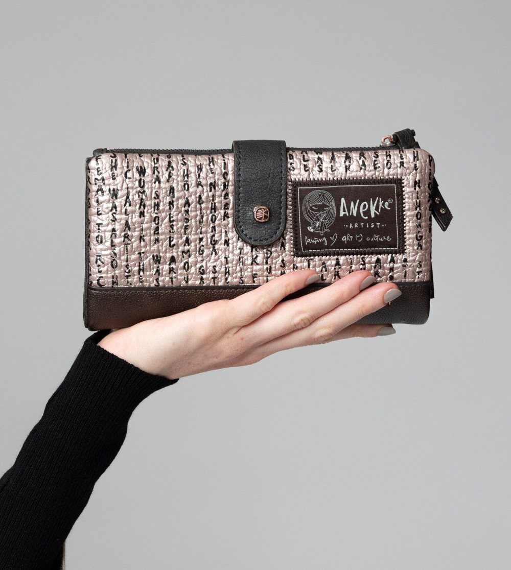 Női Anekke Shoen Padded Flexible Rfid Wallet Pénztárca | LDFGEA-160