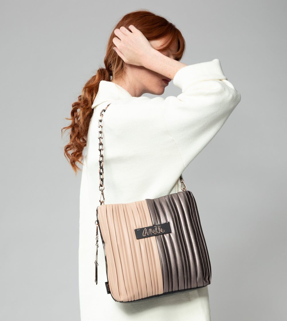 Női Anekke Shoen Palette Double-sided Pleated Shoulder Bag Válltáskák | UIOLCK-071