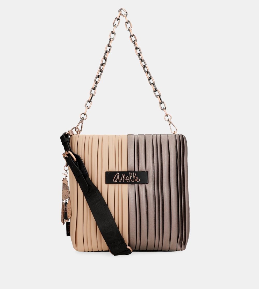 Női Anekke Shoen Palette Double-sided Pleated Shoulder Bag Válltáskák | UIOLCK-071