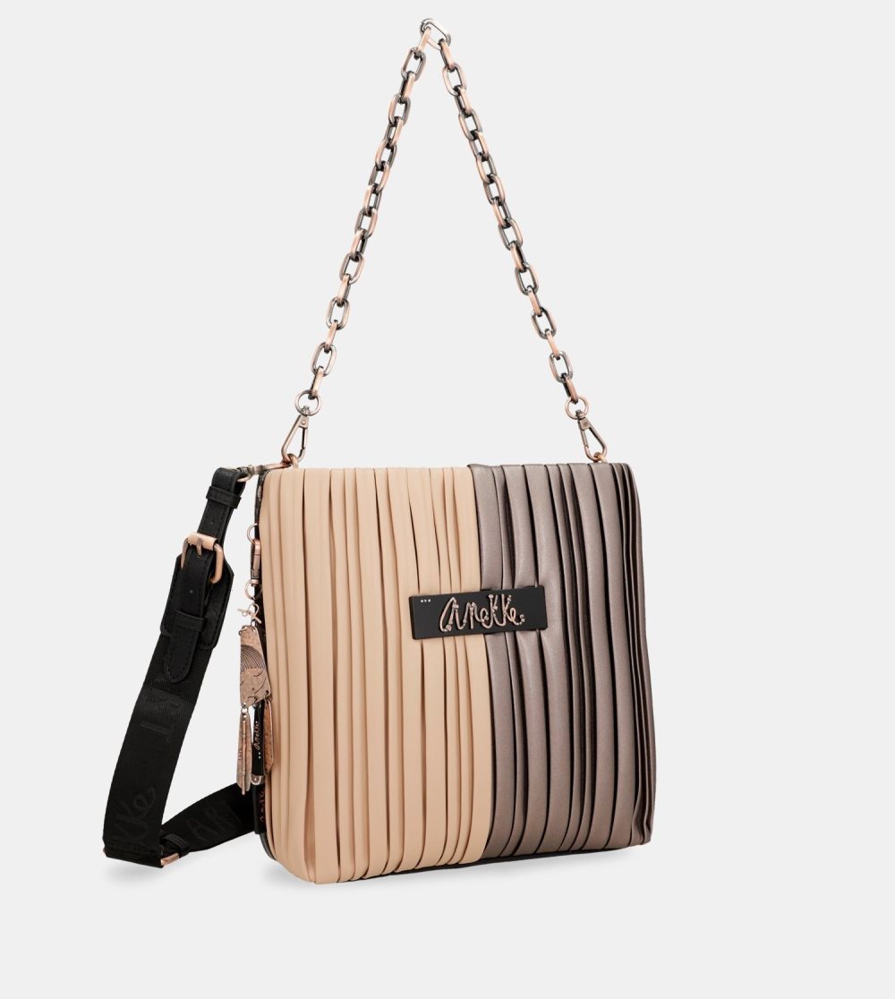 Női Anekke Shoen Palette Double-sided Pleated Shoulder Bag Válltáskák | UIOLCK-071