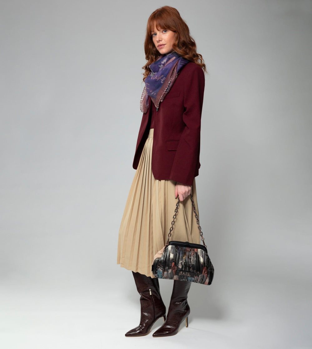 Női Anekke Shoen Palette Pleated Bowler Bag Válltáskák | ZMULCA-841