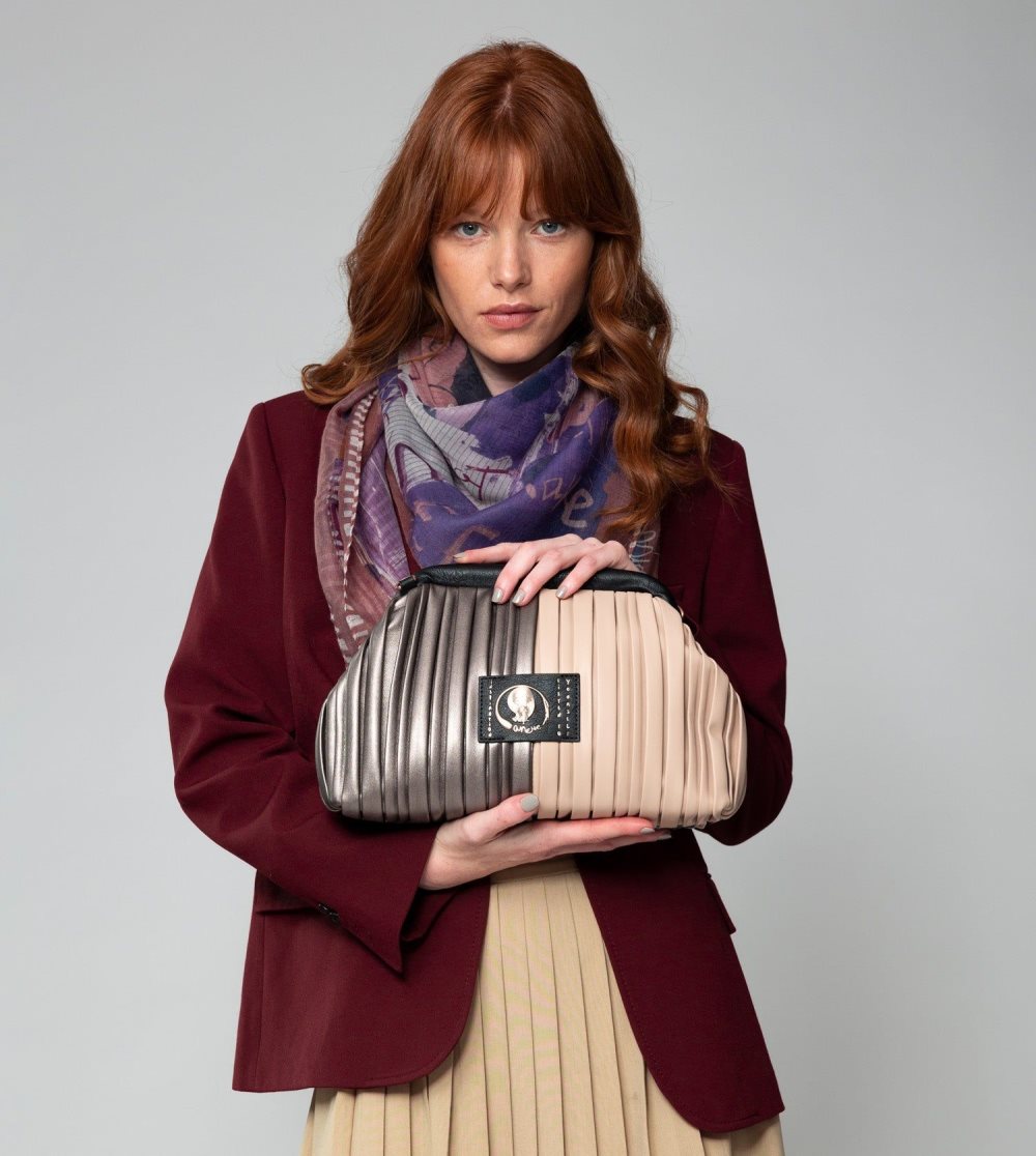 Női Anekke Shoen Palette Pleated Bowler Bag Válltáskák | ZMULCA-841