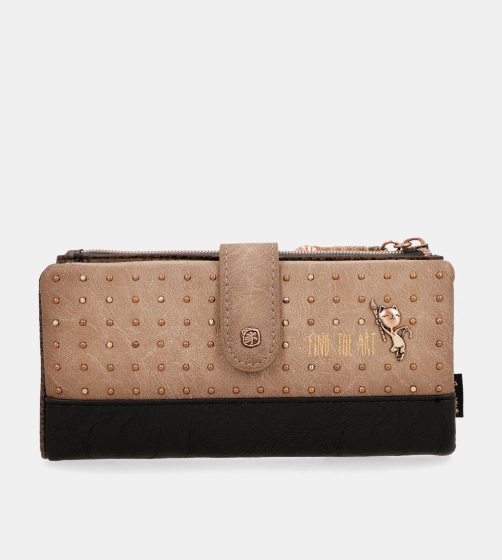 Női Anekke Shoen Shoen Large Black Flexible Rfid Wallet Pénztárca | VECIMX-035