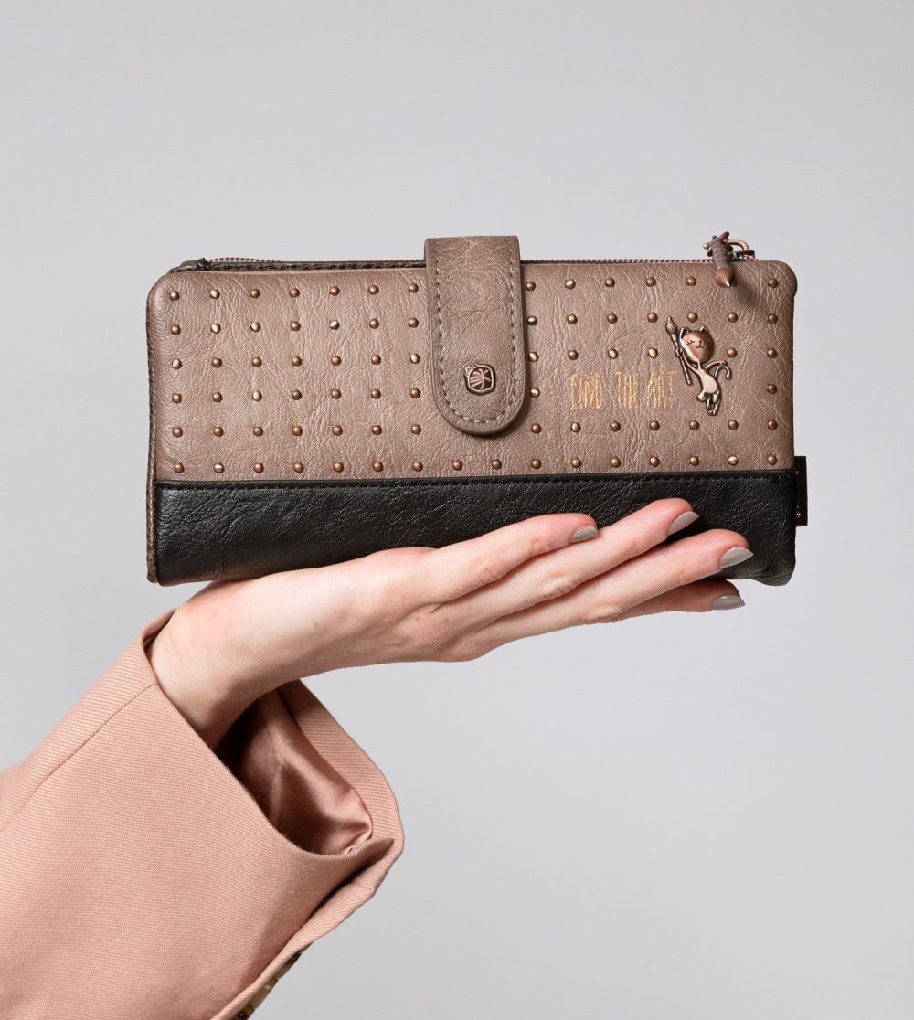 Női Anekke Shoen Shoen Large Black Flexible Rfid Wallet Pénztárca | VECIMX-035