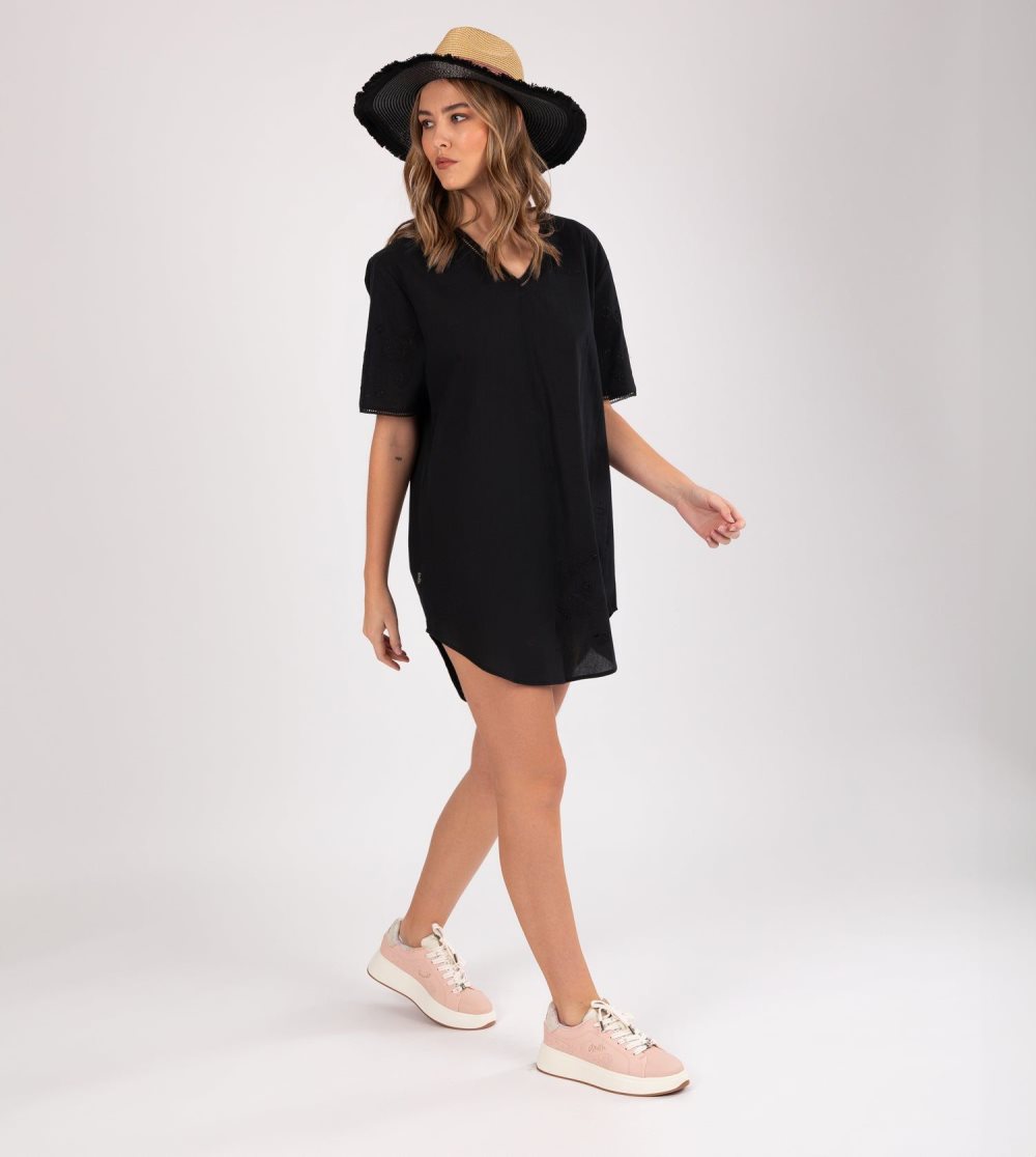 Női Anekke Short Black Dress Ruha | SYGHOW-173