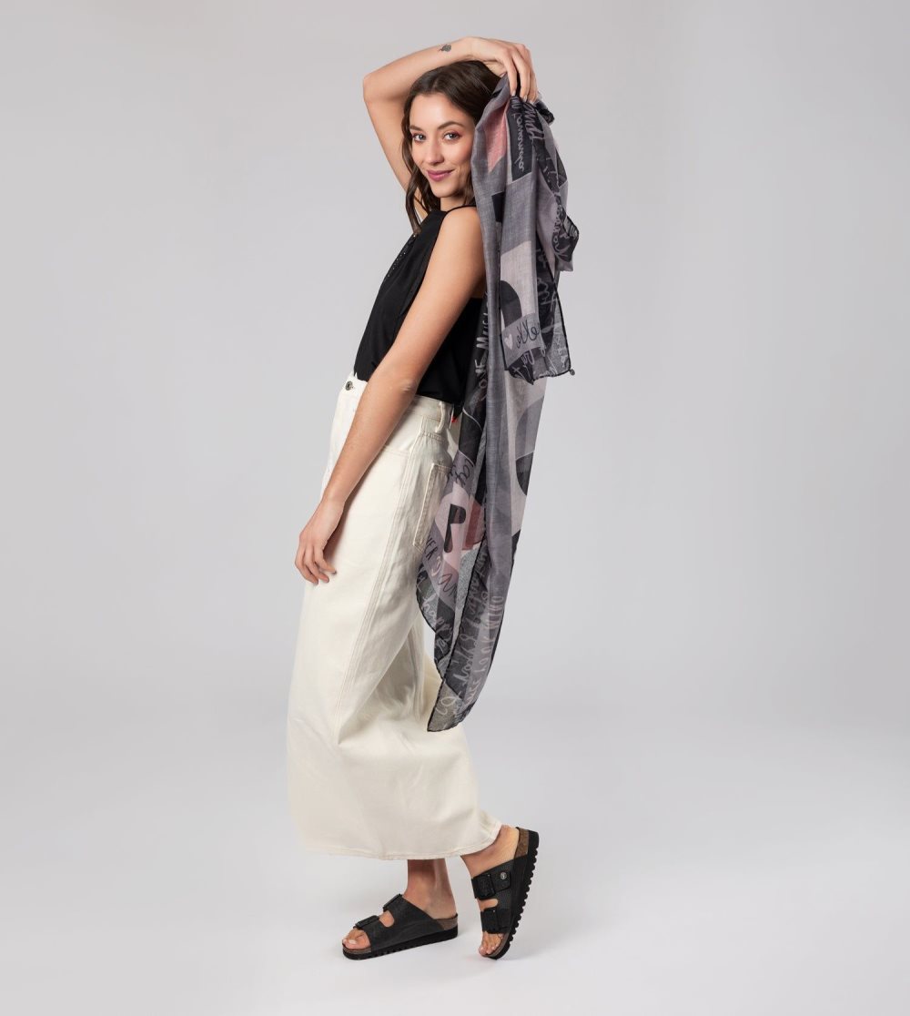 Női Anekke Sixties Grey Scarf Sál | YSTDPO-561