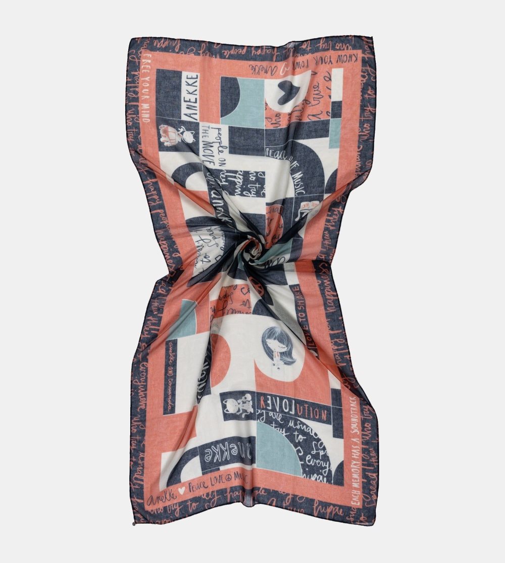 Női Anekke Sixties Orange Scarf Sál | QRIKJH-092