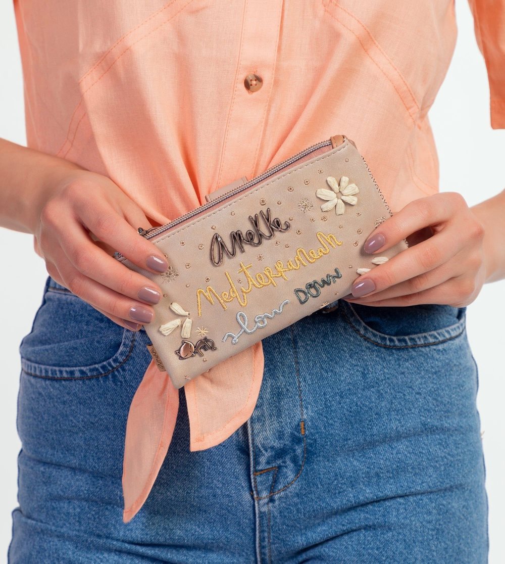 Női Anekke Slow Life Large Flexible Wallet Pénztárca | UPCNOW-935