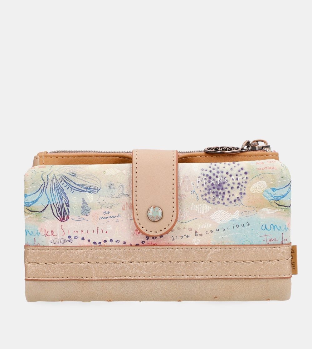 Női Anekke Slow Life Large Flexible Wallet Pénztárca | UPCNOW-935