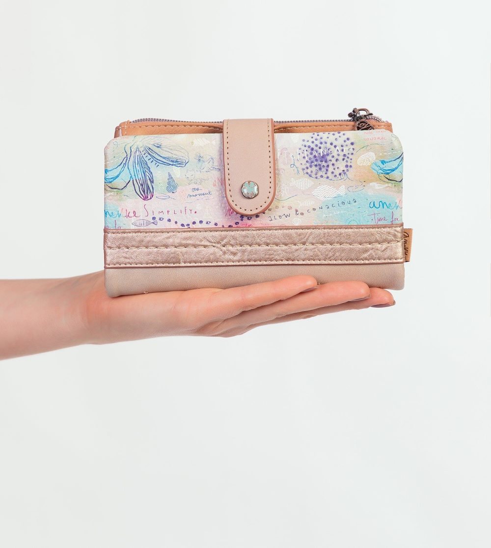 Női Anekke Slow Life Large Flexible Wallet Pénztárca | UPCNOW-935