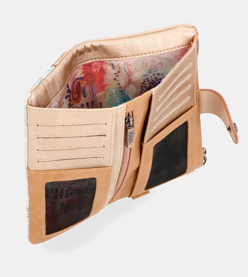Női Anekke Slow Life Large Flexible Wallet Pénztárca | UPCNOW-935