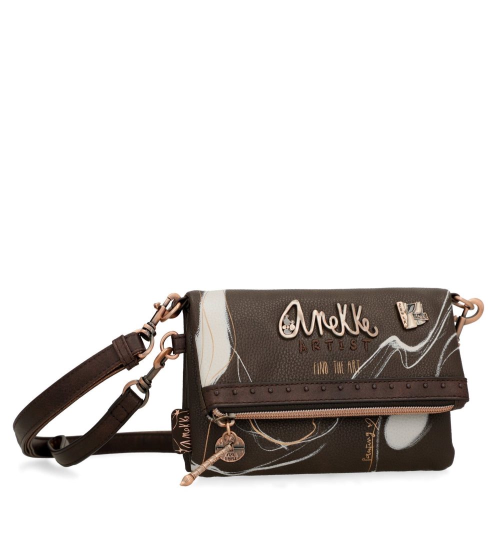 Női Anekke Small Brown Shoulder Bag Nature Shodo Kézitáska | ULGHTZ-048