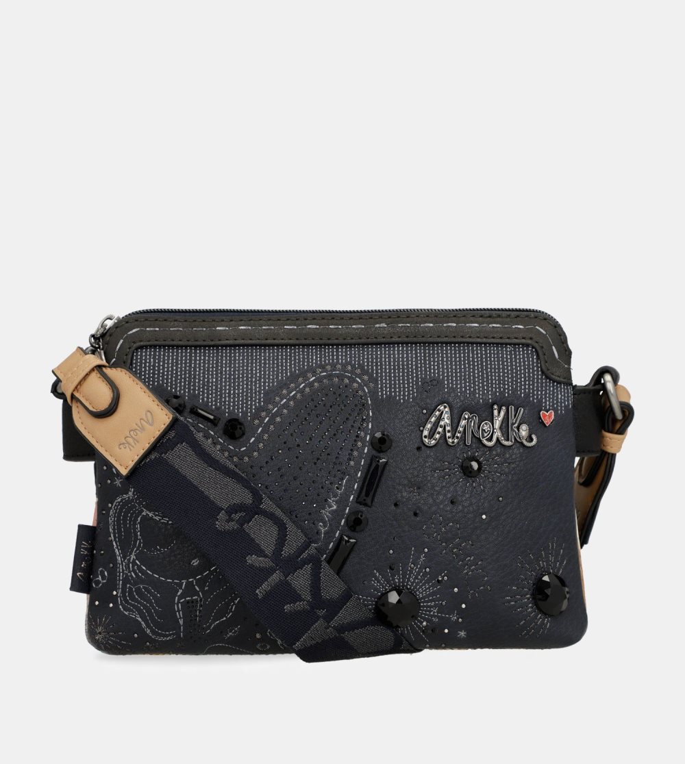 Női Anekke Studio Navy Blue 2-compartment Crossbody Bag Crossbody Táska | AKMCXW-429