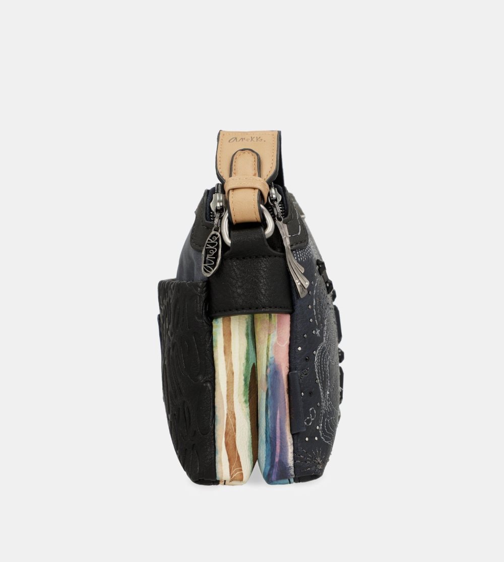 Női Anekke Studio Navy Blue 2-compartment Crossbody Bag Crossbody Táska | AKMCXW-429