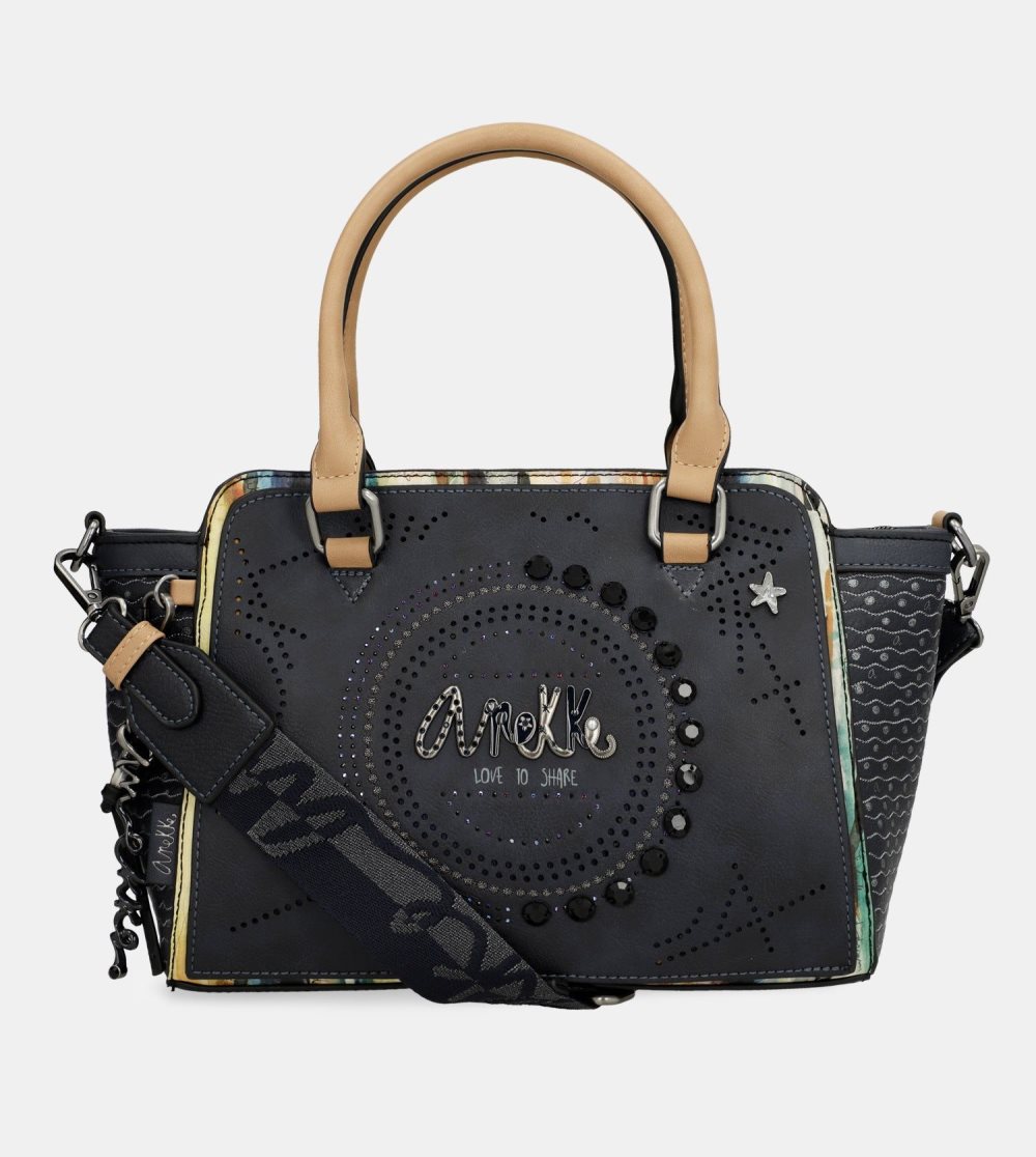 Női Anekke Studio Navy Blue Bowling Bag Crossbody Táska | SDGIFW-204