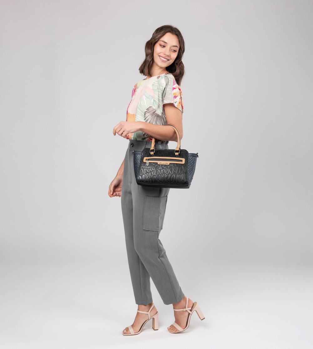 Női Anekke Studio Navy Blue Bowling Bag Crossbody Táska | SDGIFW-204