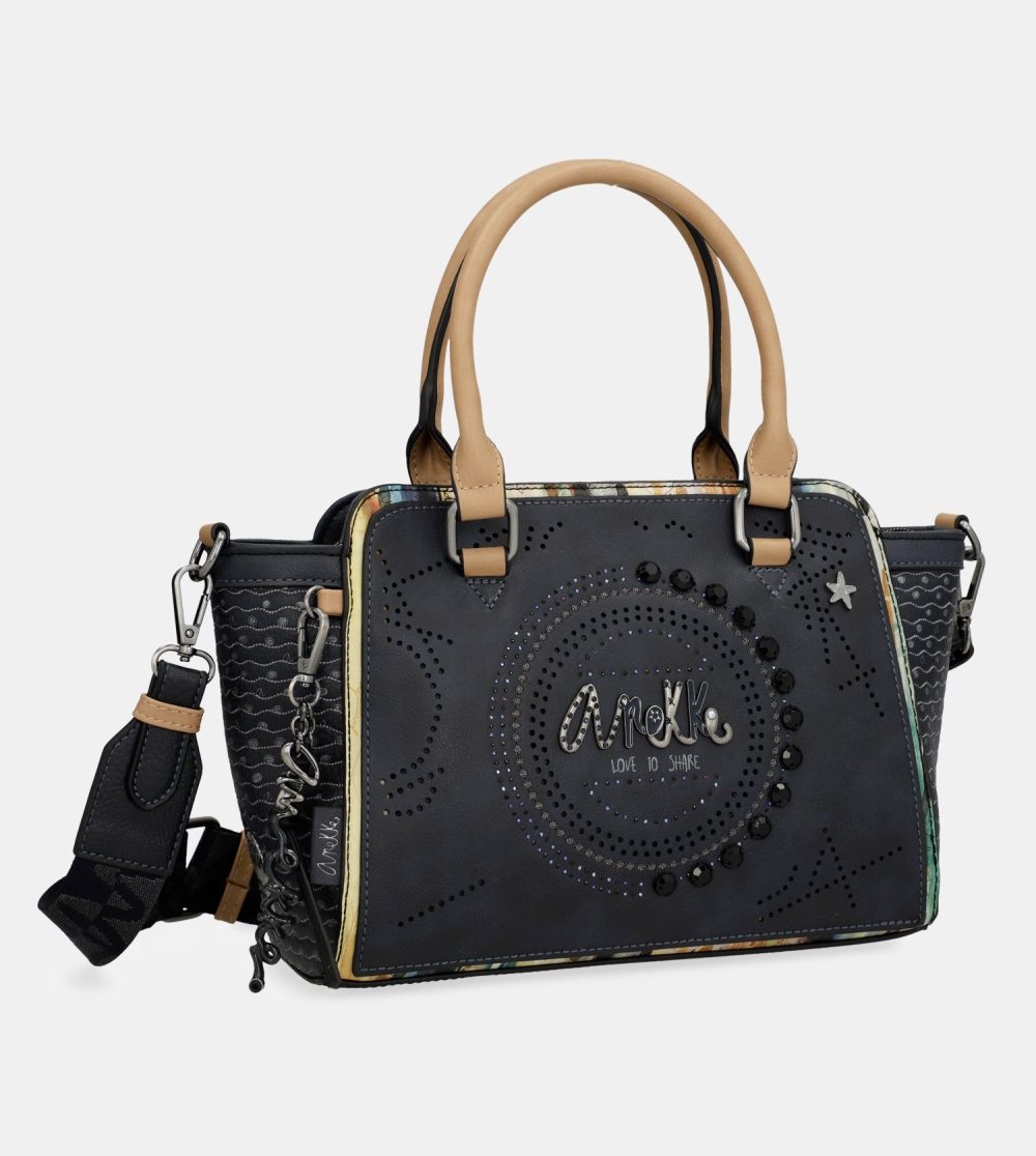 Női Anekke Studio Navy Blue Bowling Bag Crossbody Táska | SDGIFW-204