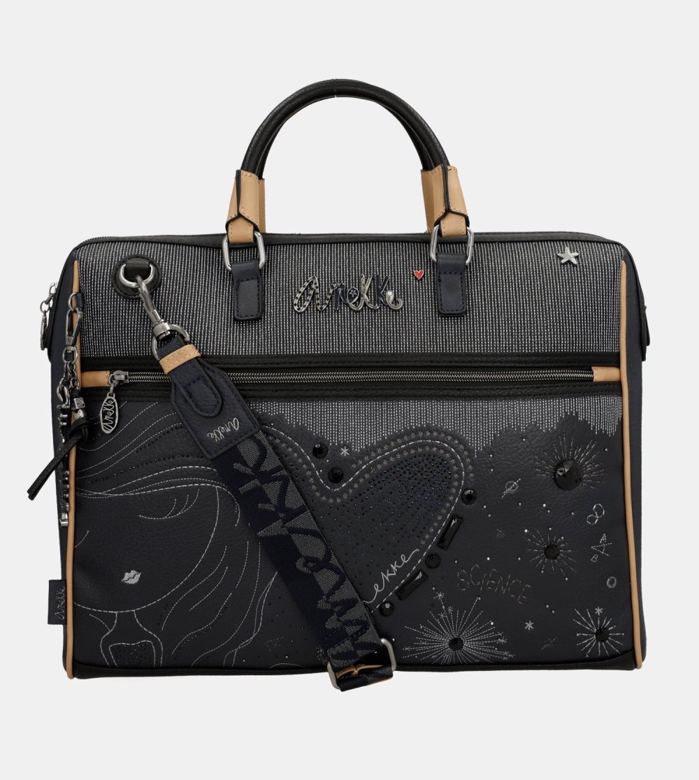 Női Anekke Studio Navy Blue Briefcase Irattáskák | REHKCP-874