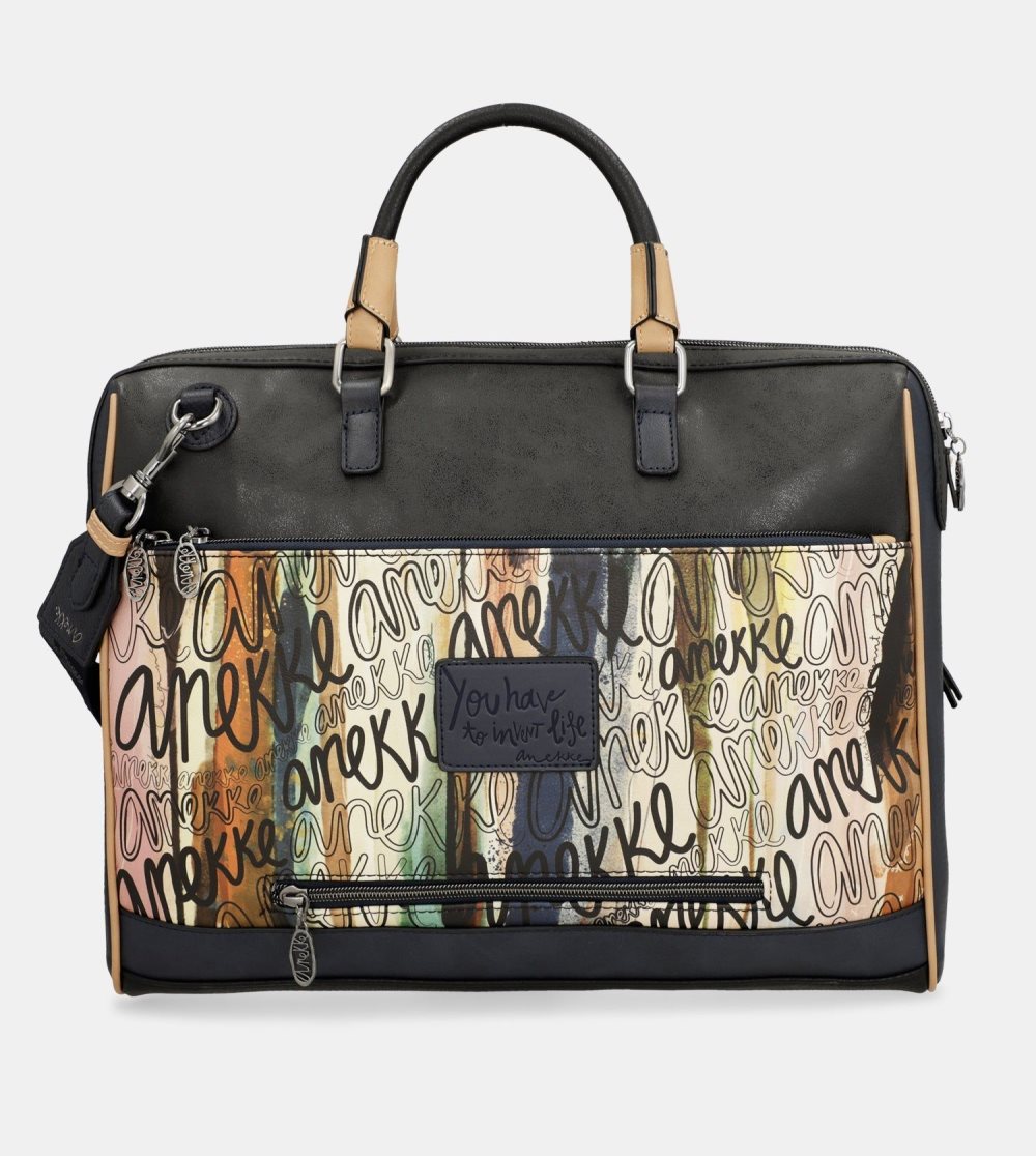 Női Anekke Studio Navy Blue Briefcase Irattáskák | REHKCP-874