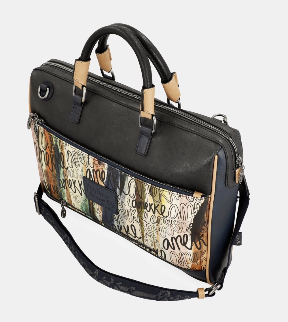 Női Anekke Studio Navy Blue Briefcase Irattáskák | REHKCP-874
