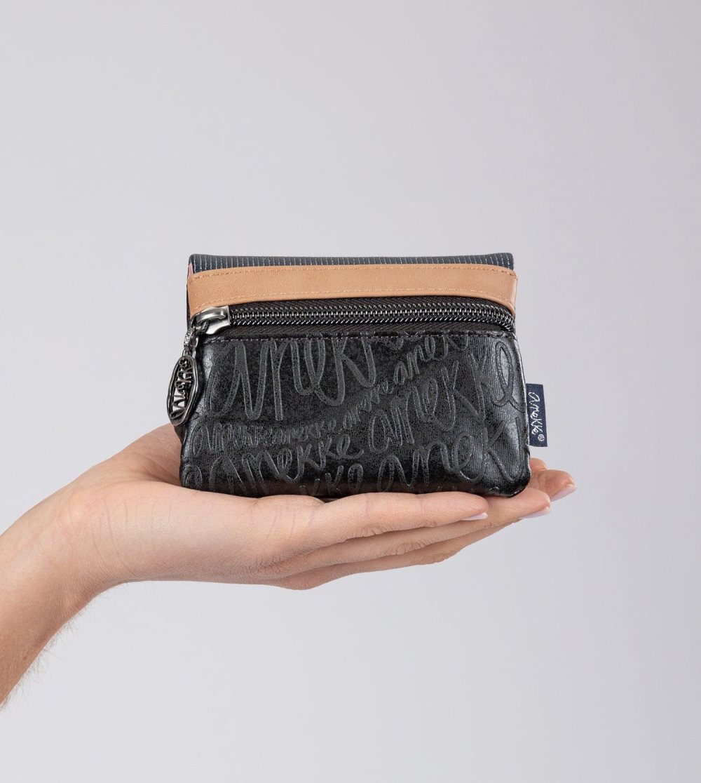 Női Anekke Studio Navy Blue Coin Purse With Flap Pénztárca | TCEGJQ-270