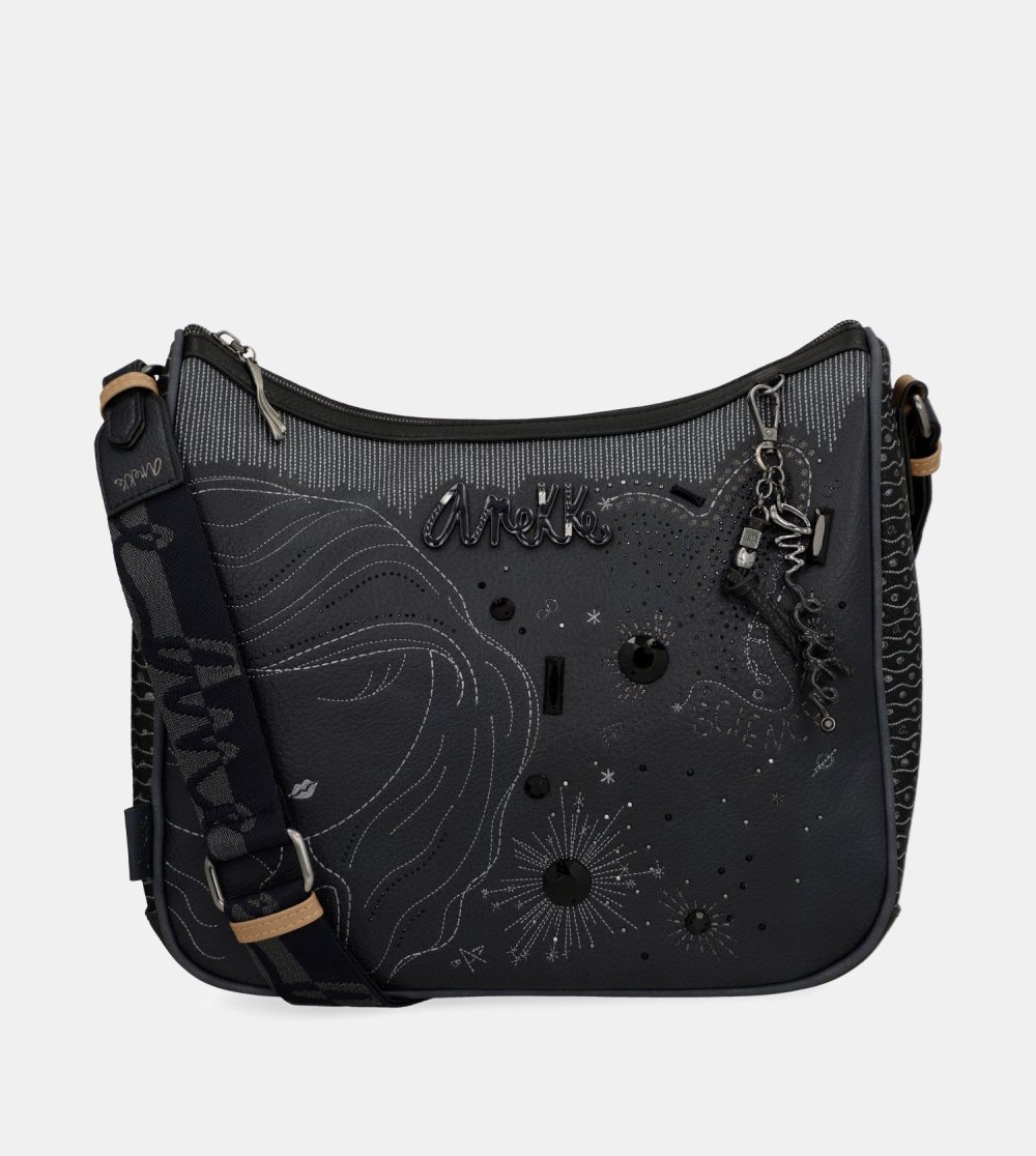 Női Anekke Studio Navy Blue Large Crossbody Bag Crossbody Táska | ODKCHE-587
