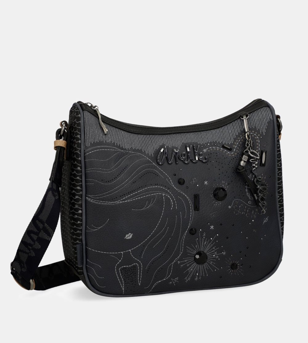 Női Anekke Studio Navy Blue Large Crossbody Bag Crossbody Táska | ODKCHE-587