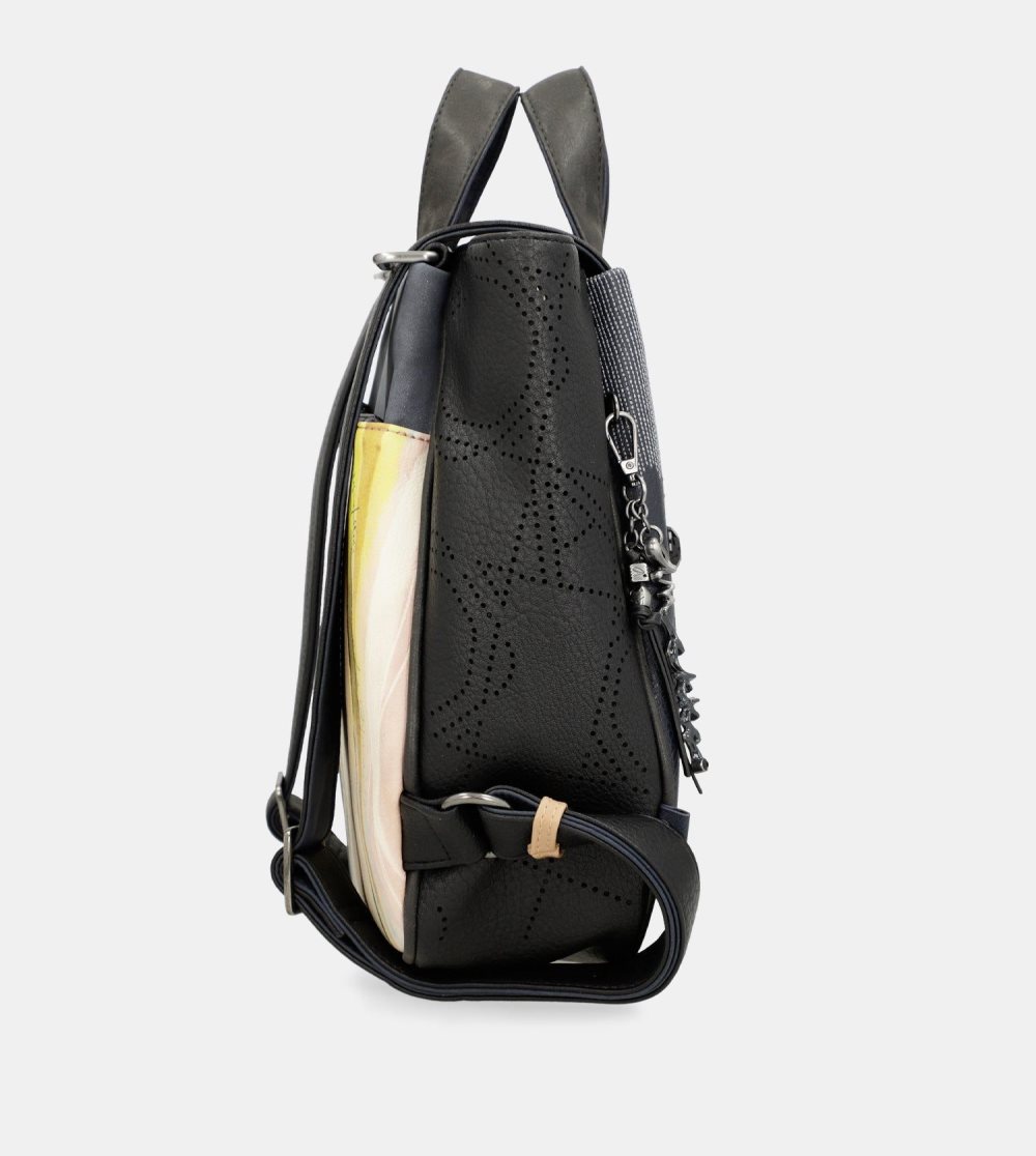 Női Anekke Studio Navy Blue Medium Backpack Hátizsákok | UIOXPK-612