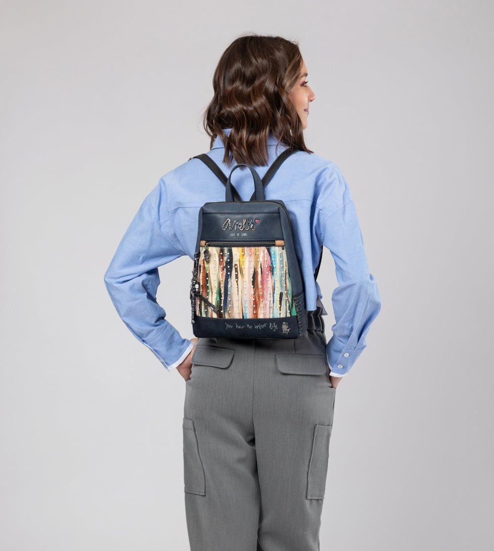 Női Anekke Studio Navy Blue Pearl Backpack Hátizsákok | HGJDIF-628