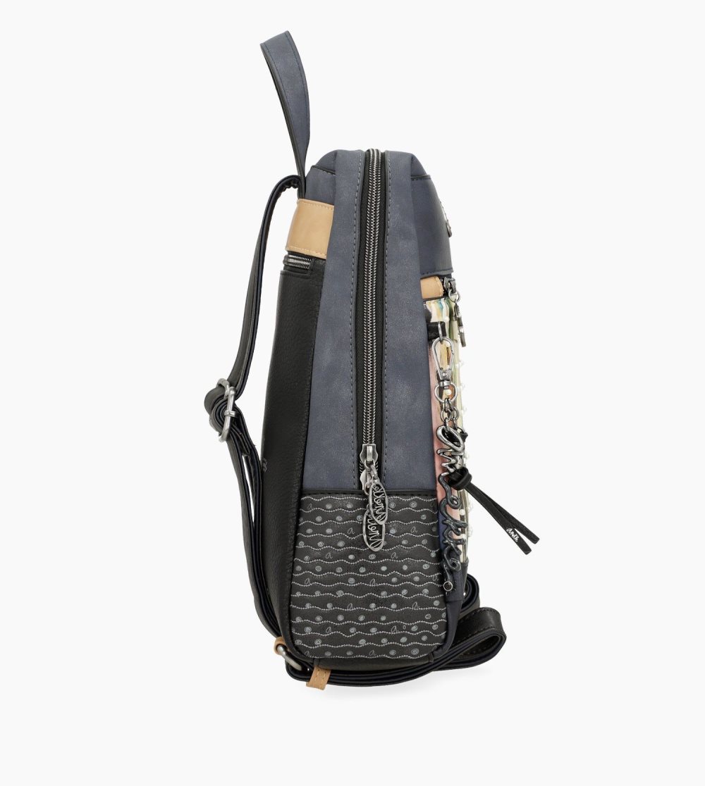 Női Anekke Studio Navy Blue Pearl Backpack Hátizsákok | HGJDIF-628
