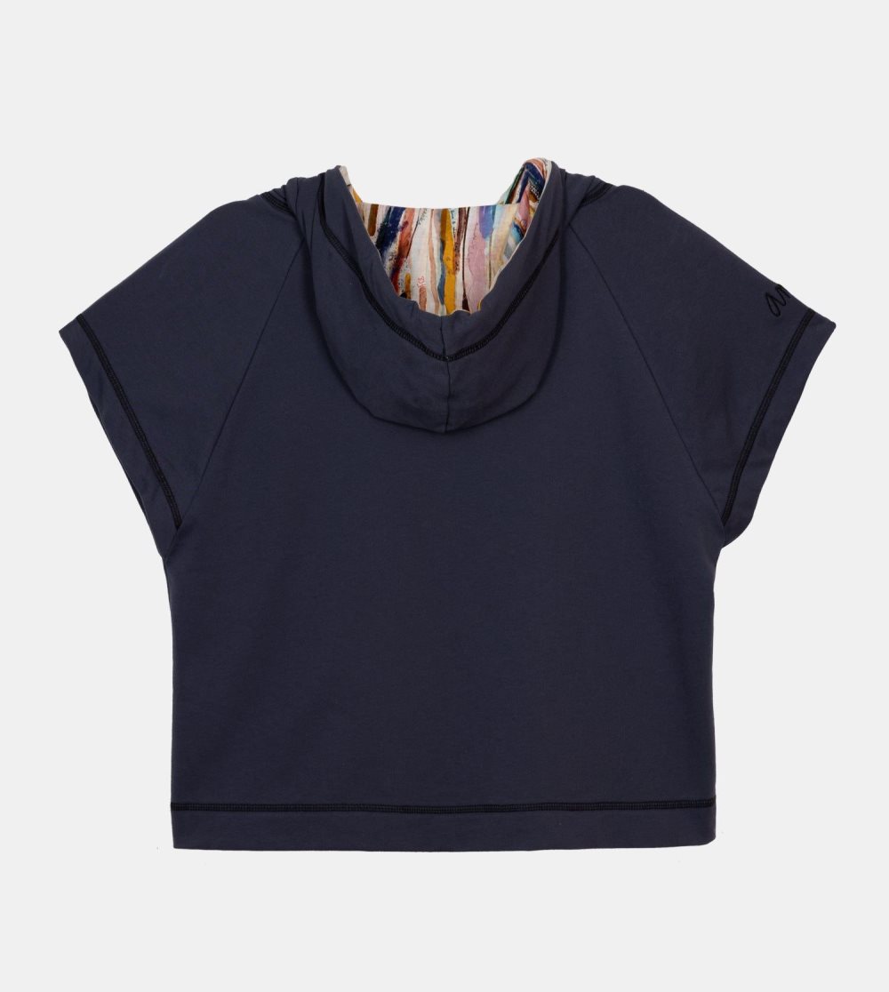 Női Anekke Studio Navy Blue Sleeveless Sweatshirt Pulóverek | AUBLVG-586