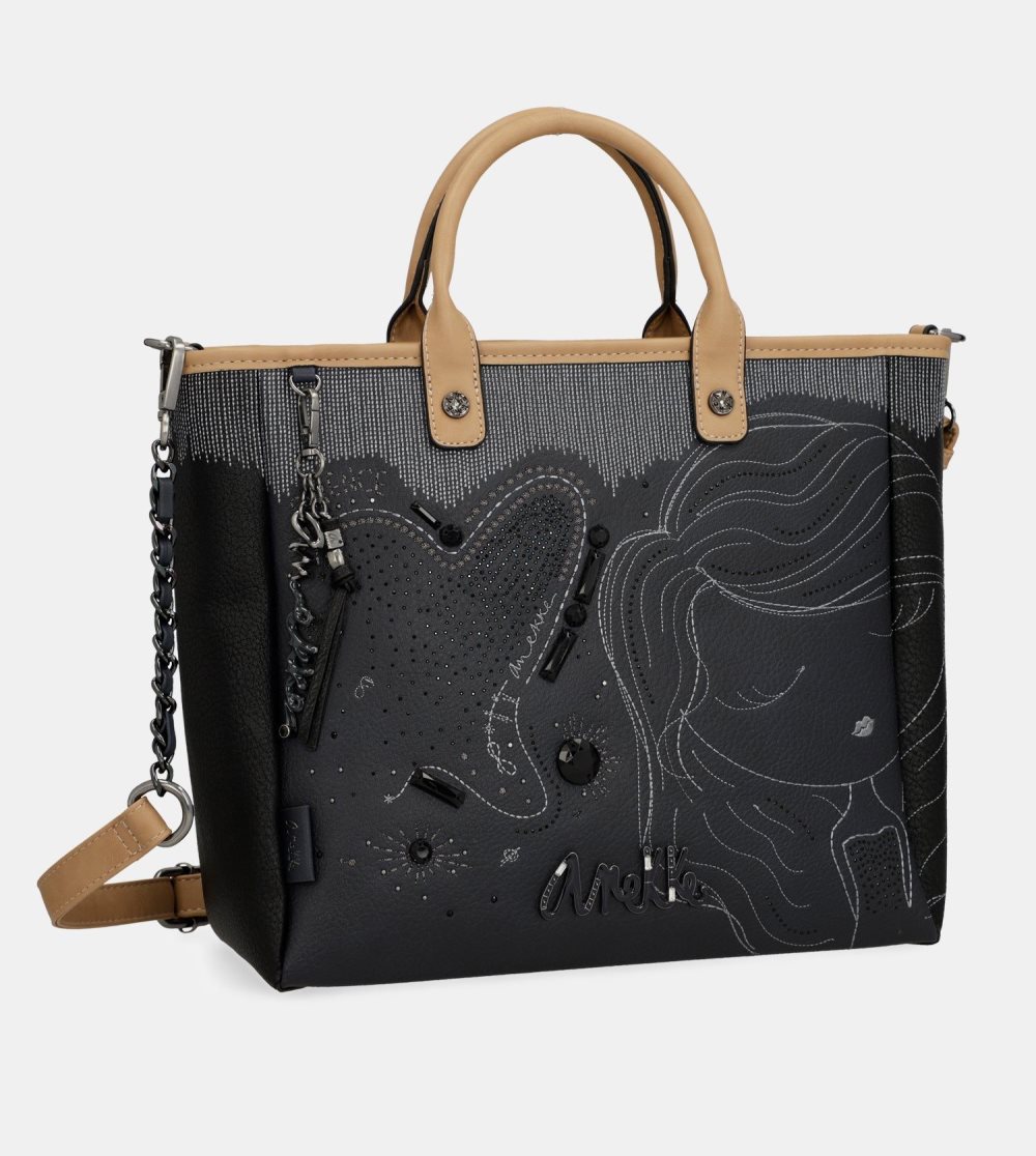 Női Anekke Studio Navy Blue Tote Válltáskák | WMYQZA-428