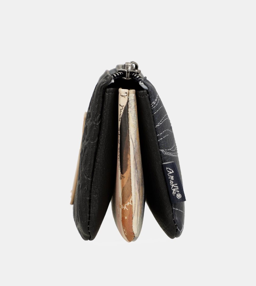 Női Anekke Studio Navy Blue Triple Coin Purse Pénztárca | TMCUQN-205