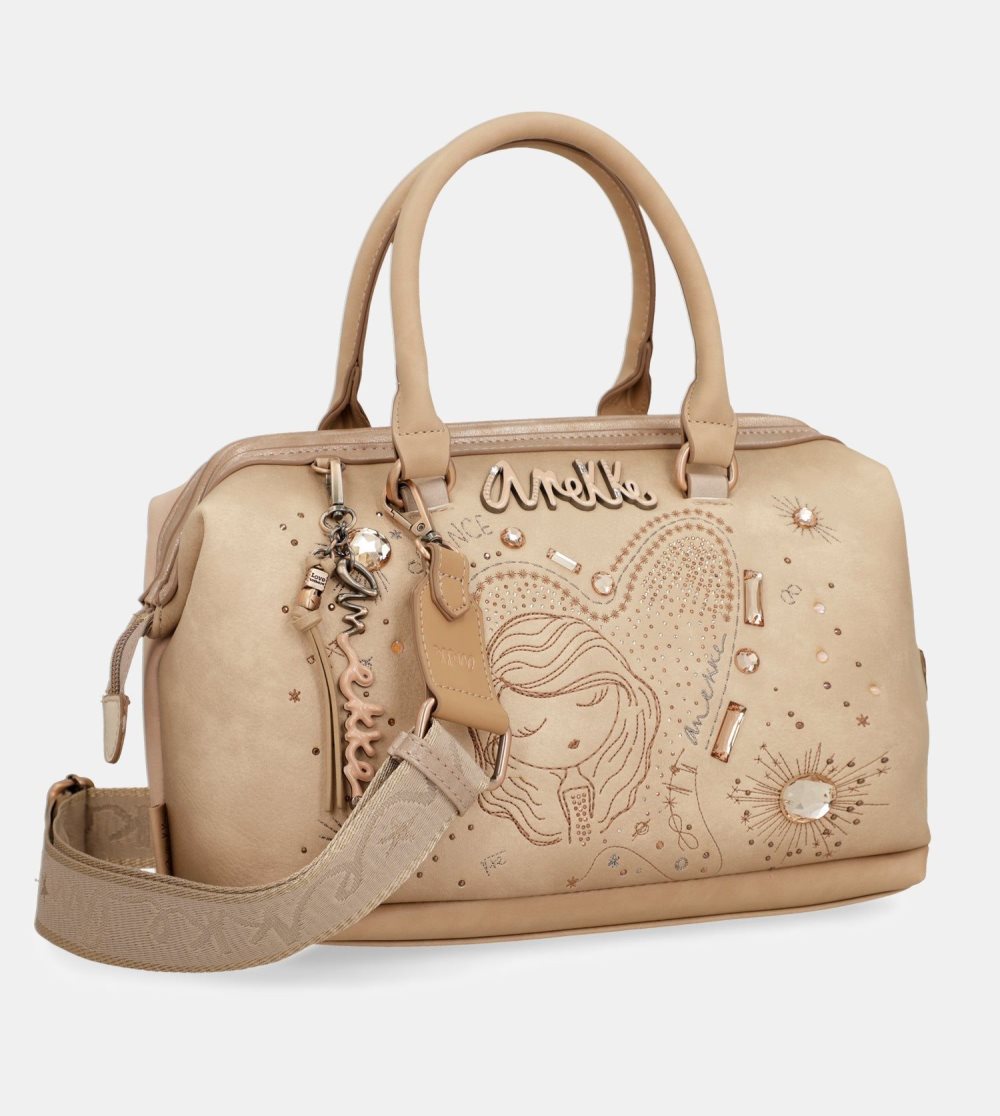 Női Anekke Studio Nude Bowling Bag Crossbody Táska | ZBGHSC-764